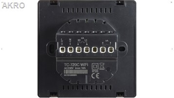 ESCO TC-720C WIFI TUYA CZARNY Termostat DO KOTŁA p